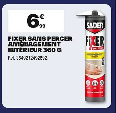 FIXER SANS PERCER AMÉNAGEMENT INTÉRIEUR 360 G