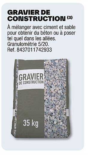 GRAVIER DE CONSTRUCTION