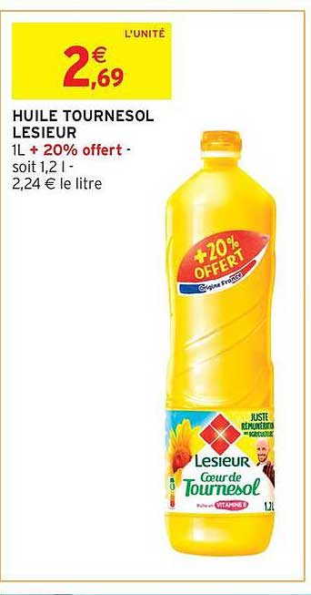 HUILE TOURNESOL LESIEUR