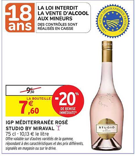 IGP MÉDITERRANÉE ROSÉ STUDIO BY MIRAVAL