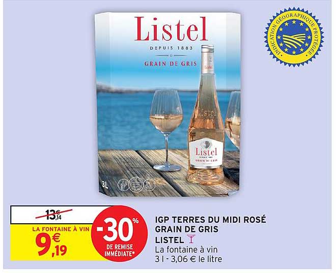 IGP TERRES DU MIDI ROSÉ GRAIN DE GRIS