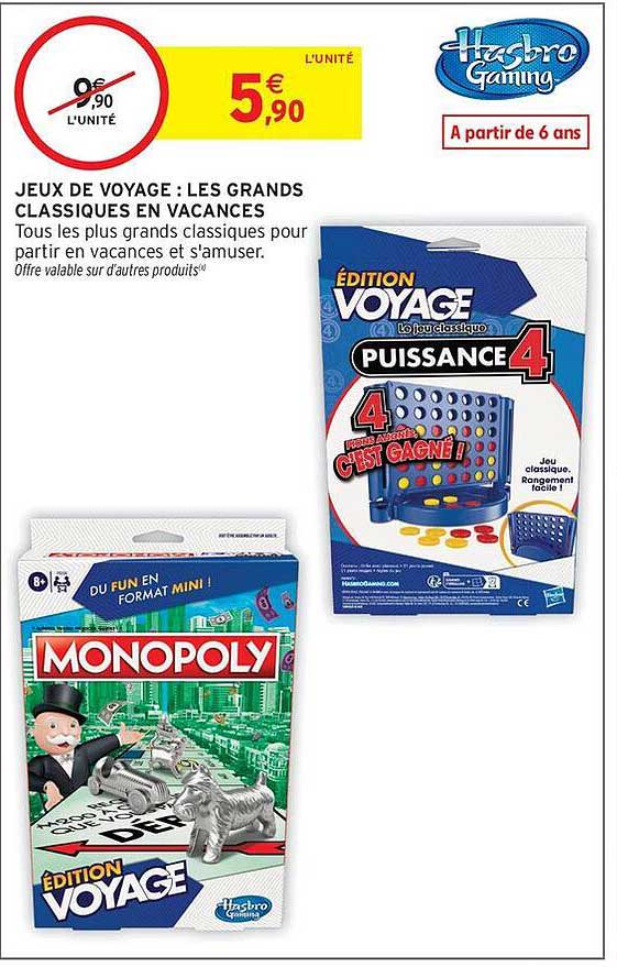 JEUX DE VOYAGE : LES GRANDS CLASSIQUES EN VACANCES