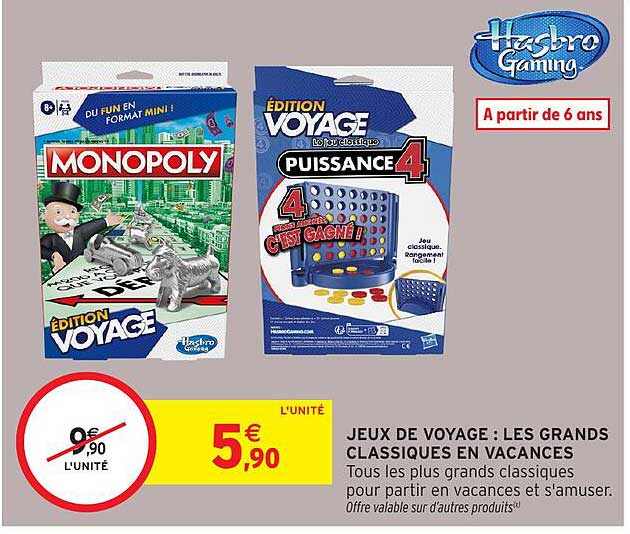 JEUX DE VOYAGE : LES GRANDS CLASSIQUES EN VACANCES