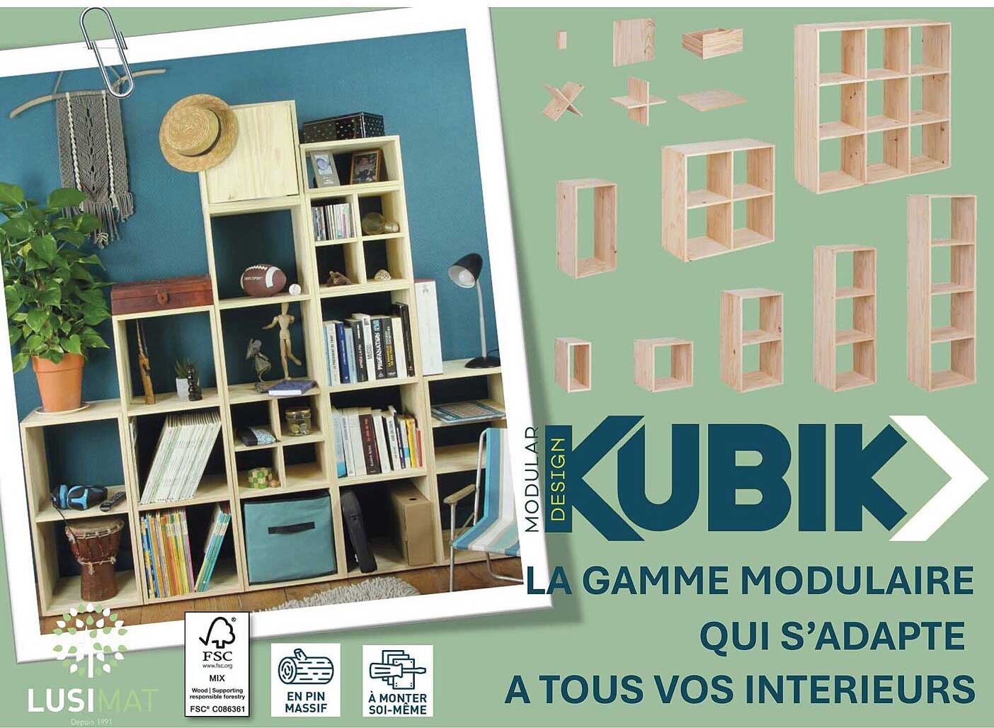 KUBIK - La gamme modulaire qui s’adapte à tous vos intérieurs