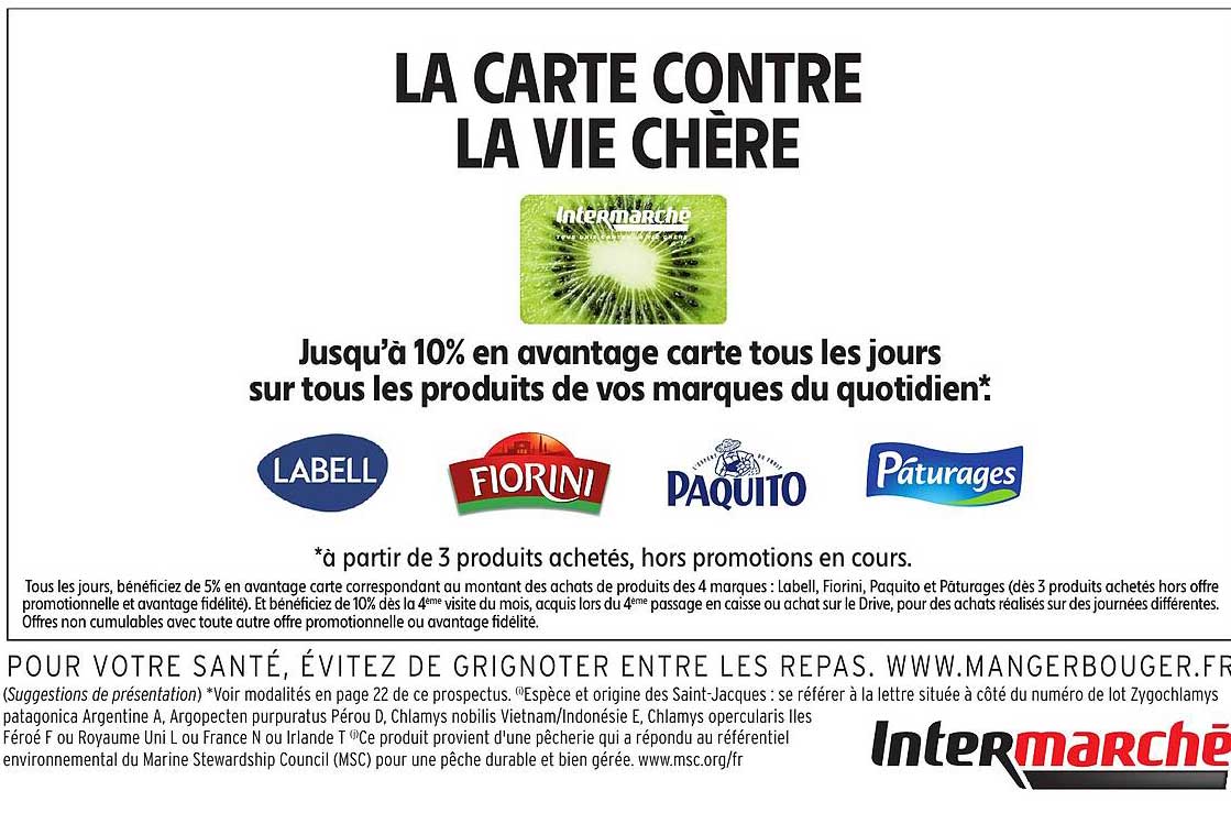 LA CARTE CONTRE LA VIE CHÈRE