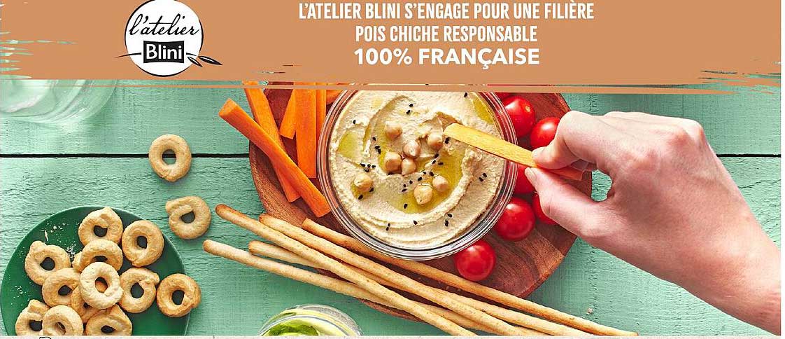 L'atelier Blini s'engage pour une filière pois chiche responsable 100% française