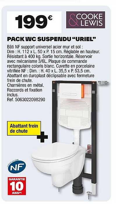 PACK WC SUSPENDU “URIEL”