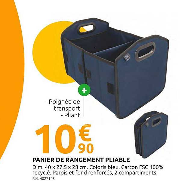 PANIER DE RANGEMENT PLIABLE