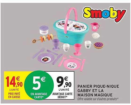 PANIER PIQUE-NIQUE GABBY ET LA MAISON MAGIQUE