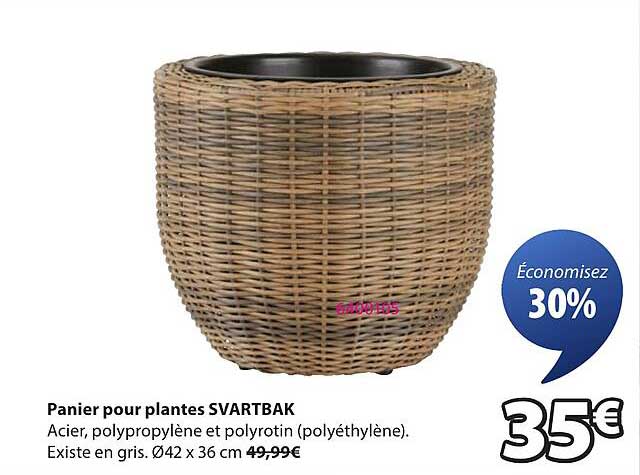 Panier pour plantes SVARTBAK