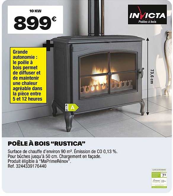 POÊLE À BOIS "RUSTICA"