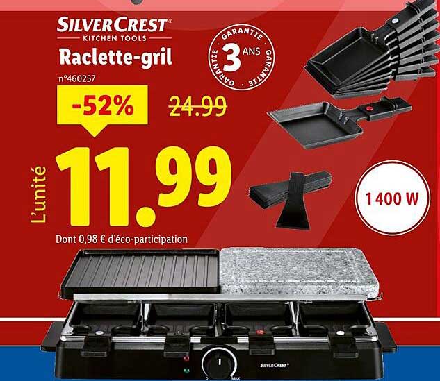 Raclette-gril SilverCrest