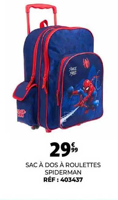 SAC À DOS À ROULETTES SPIDERMAN