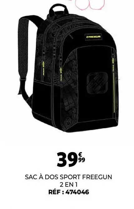 SAC À DOS SPORT FREEGUN 2 EN 1