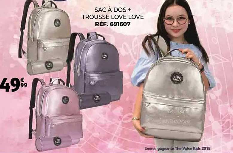 SAC À DOS + TROUSSE LOVE LOVE