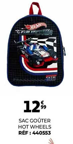 SAC GOÛTER HOT WHEELS