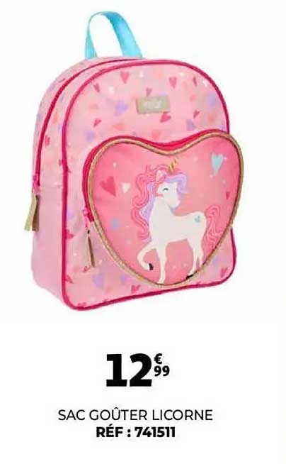 SAC GOÛTER LICORNE