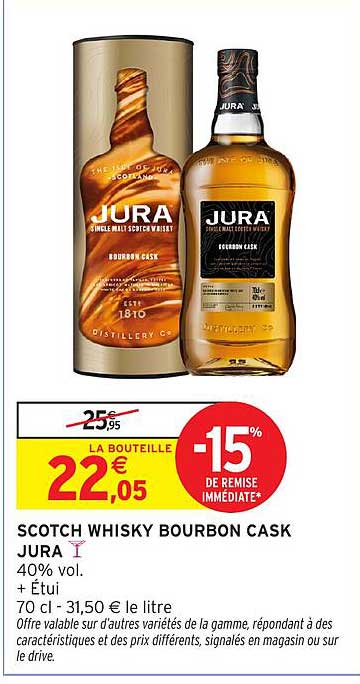SCOTCH WHISKY BOURBON CASK JURA
