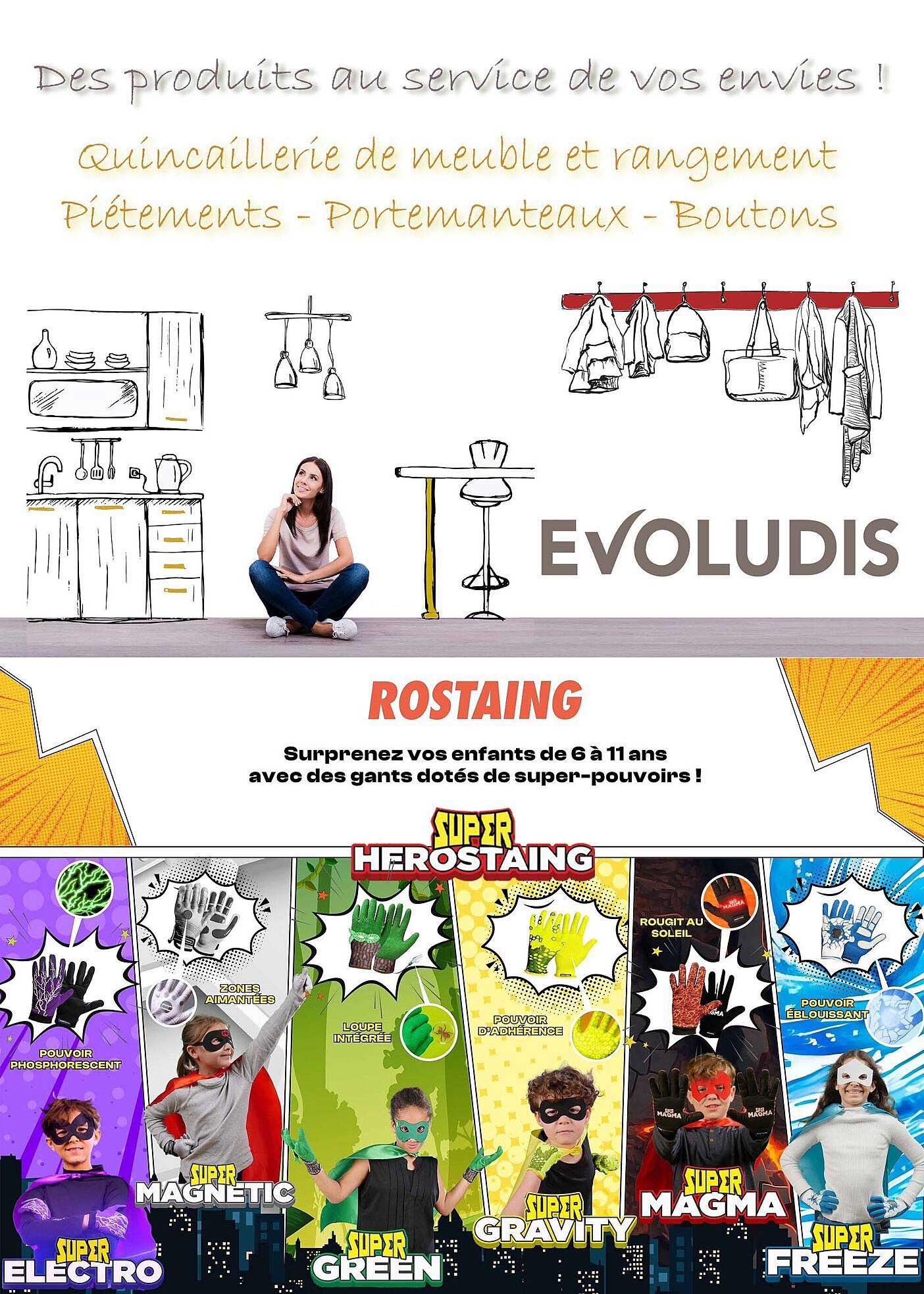 Surprenez vos enfants de 6 à 11 ans avec des gants dotés de super-pouvoirs !
