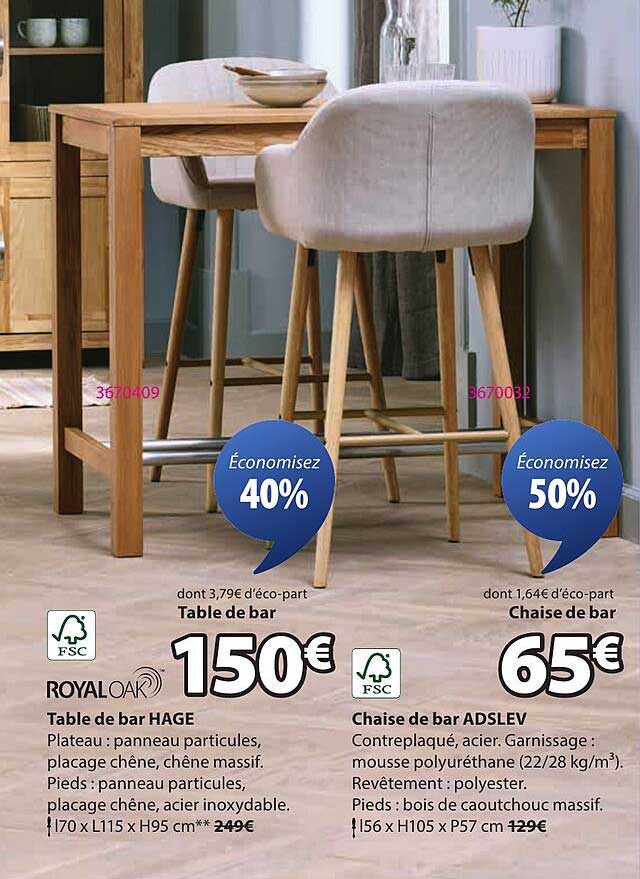 Table de bar HAGE