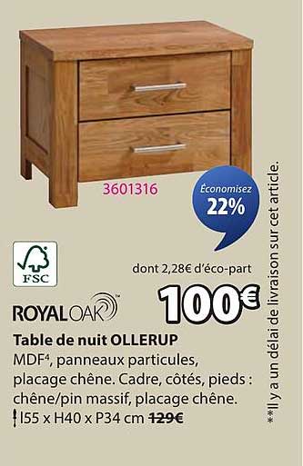 Table de nuit OLLERUP