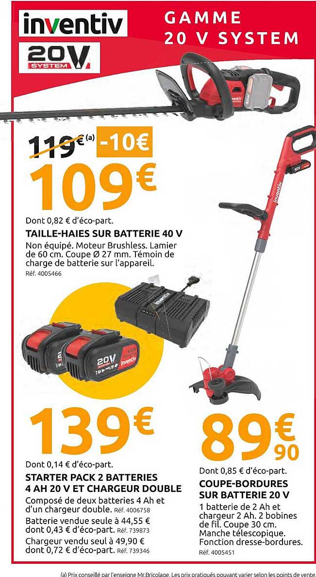 TAILLE-HAIES SUR BATTERIE 40 V