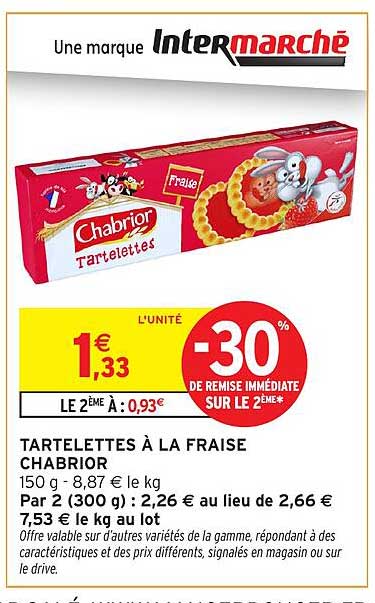 TARTLETTES À LA FRAISE CHABRIOR