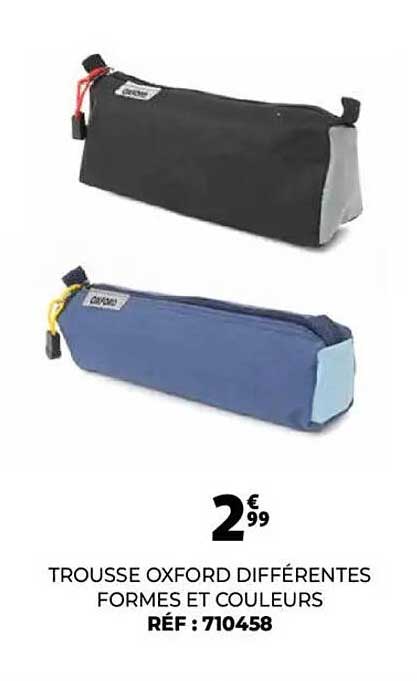 TROUSSE OXFORD DIFFÉRENTES FORMES ET COULEURS