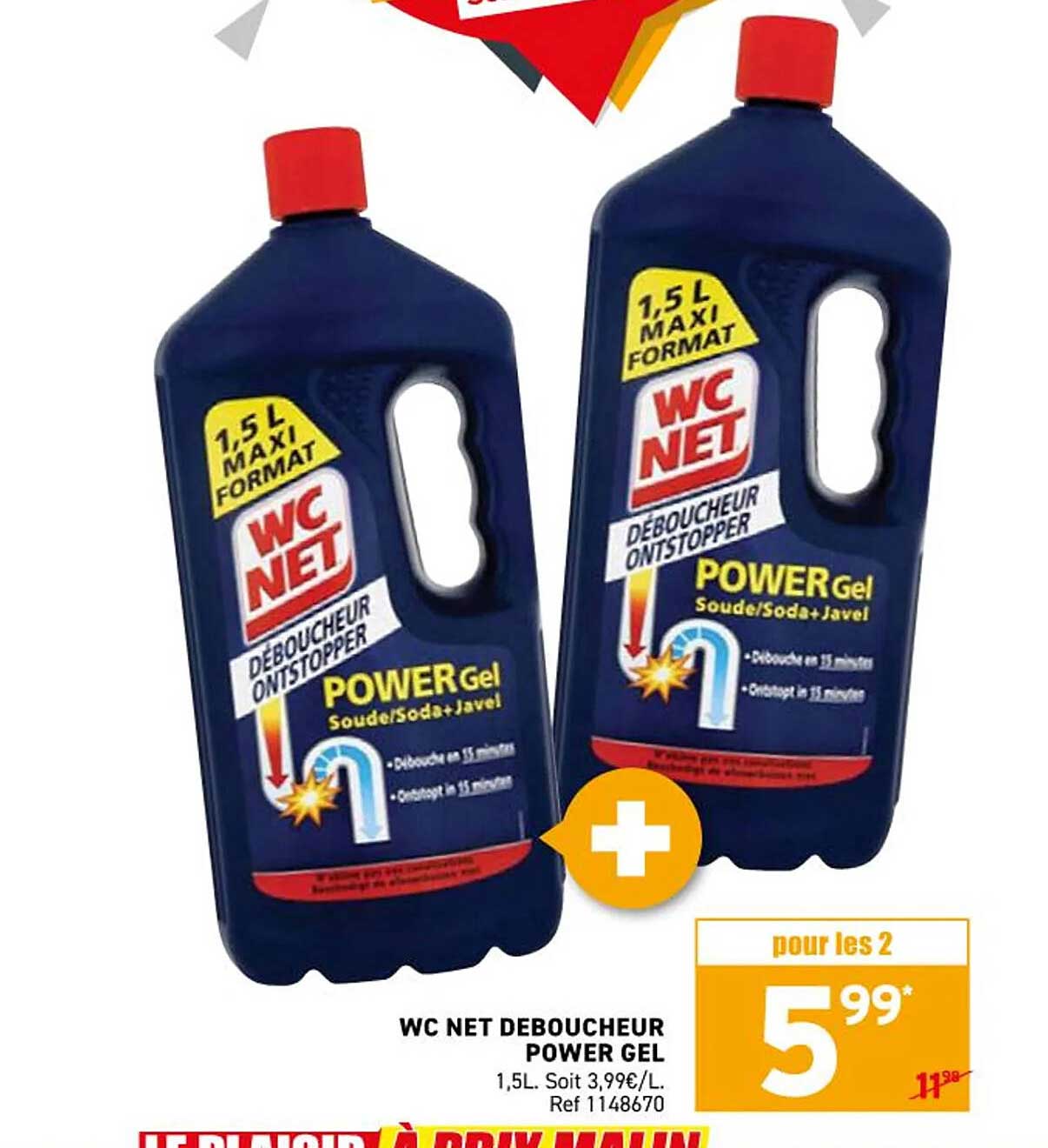 WC NET DEBOUCHEUR POWER GEL
