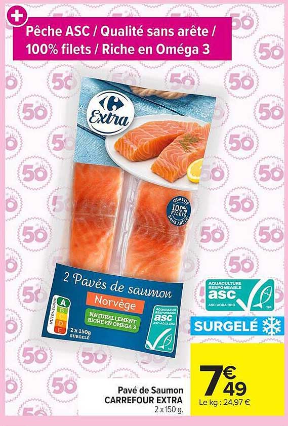 2 Pavés de saumon Norvège