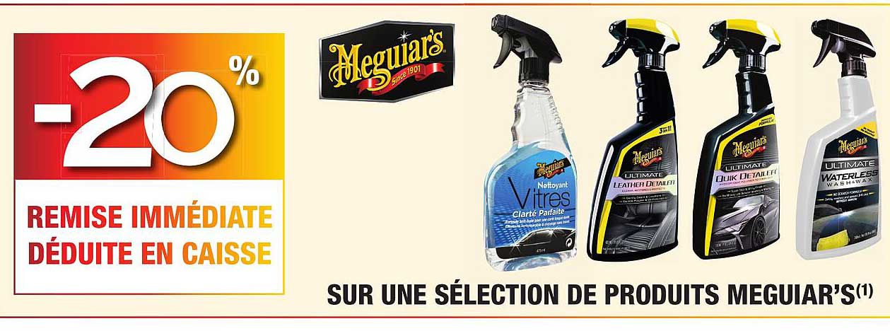 -20 % REMISE IMMÉDIATE DÉDUITE EN CAISSE