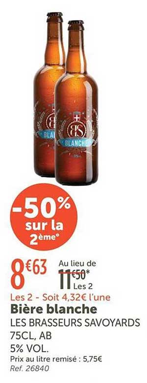 -50% sur la 2ème°