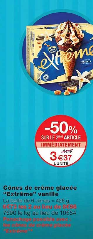 -50% SUR LE 2ÈME ARTICLE IMMÉDIATEMENT