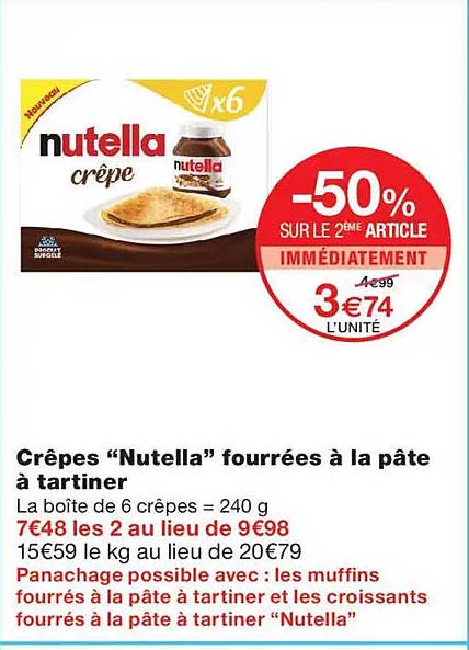 -50% SUR LE 2ème ARTICLE IMMÉDIATEMENT