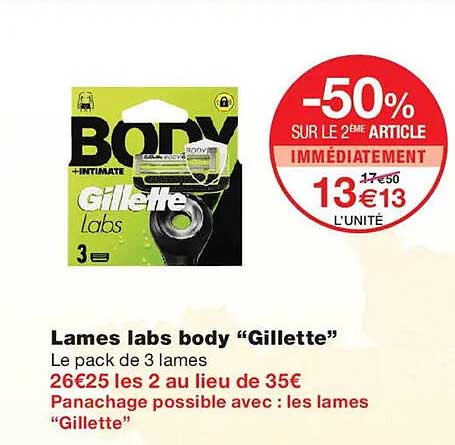 -50% SUR LE 2ème ARTICLE IMMÉDIATEMENT