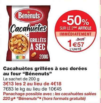 -50% SUR LE 2ÈME ARTICLE IMMÉDIATEMENT