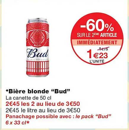 -60% SUR LE 2EME ARTICLE IMMEDIATEMENT