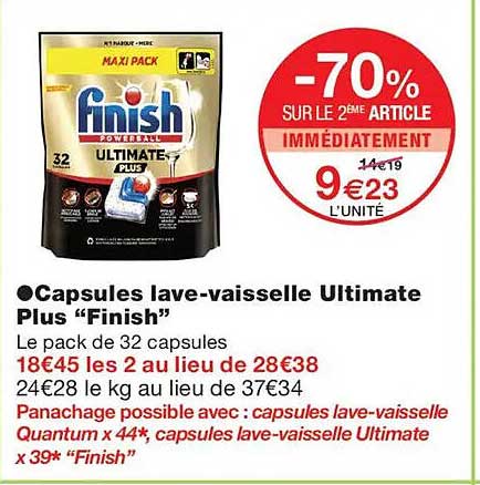 -70% SUR LE 2ÈME ARTICLE IMMÉDIATEMENT