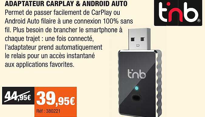 ADAPTATEUR CARPLAY & ANDROID AUTO