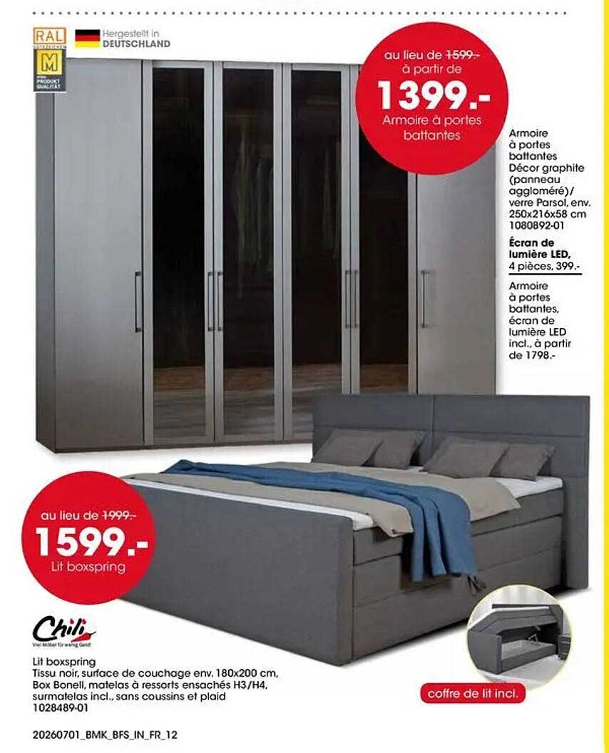 Armoire à portes battantes