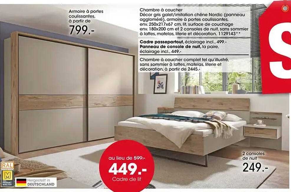 Armoire à portes coulissantes à partir de 799.-