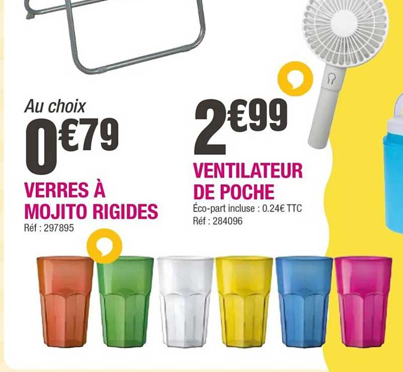 Au choix VERRES À MOJITO RIGIDES