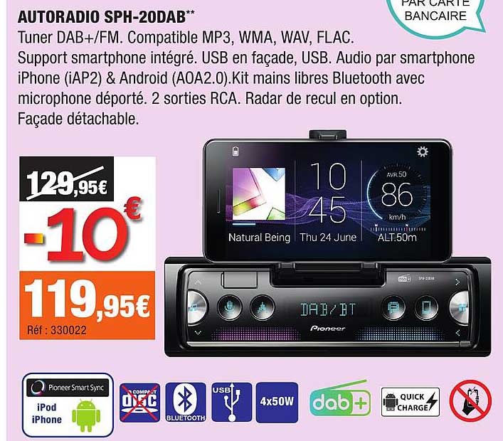 AUTORADIO SPH-20DAB**