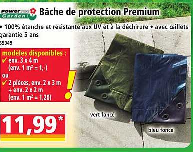 Bâche de protection Premium