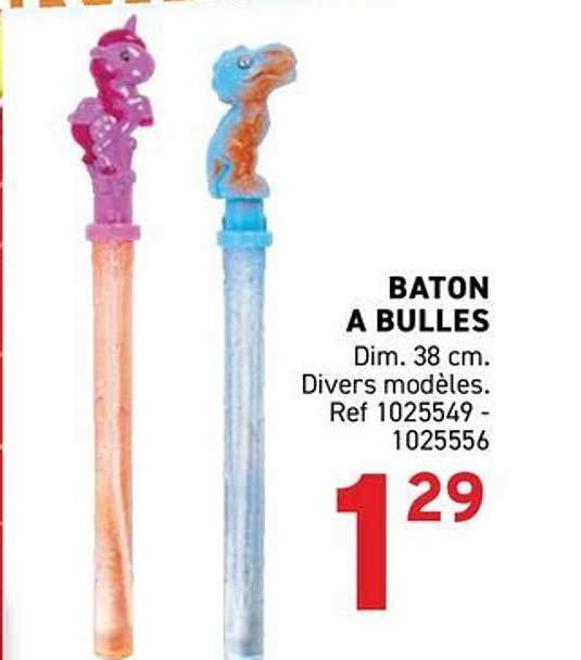 BATON A BULLES Dim. 38 cm. Divers modèles. Ref 1025549 - 1025556