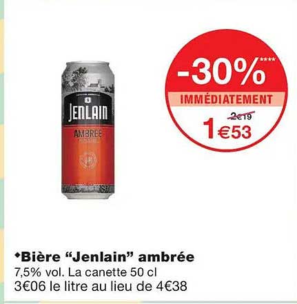 Bière “Jenlain” ambrée
