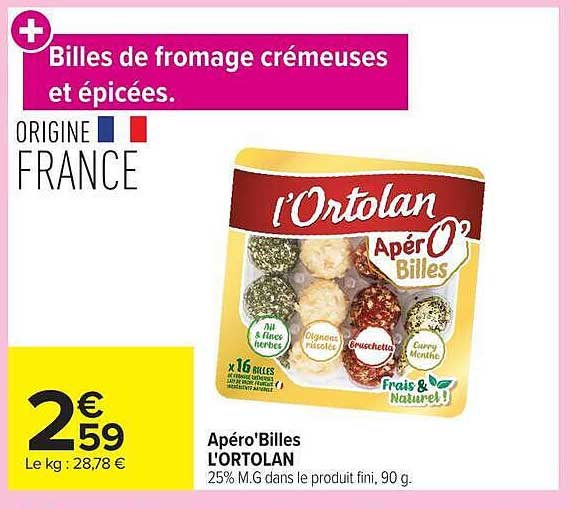 Billes de fromage crémeuses et épicées.