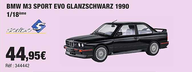 BMW M3 SPORT EVO GLANZSCHWARZ 1990