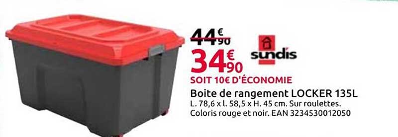 Boite de rangement LOCKER 135L