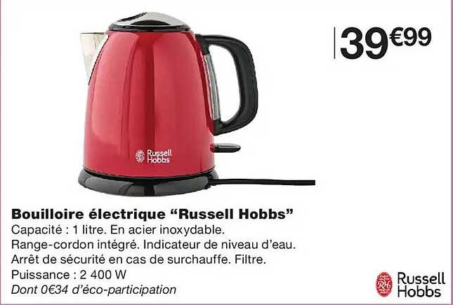 Bouilloire électrique “Russell Hobbs”